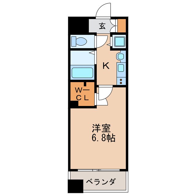 高岳駅 徒歩6分 4階の物件間取画像