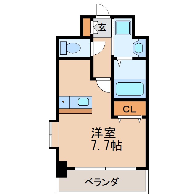 プレサンス名古屋城前の物件間取画像