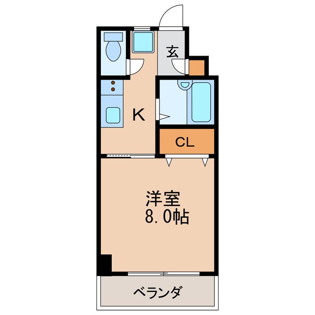 車道駅 徒歩3分 3階の物件間取画像