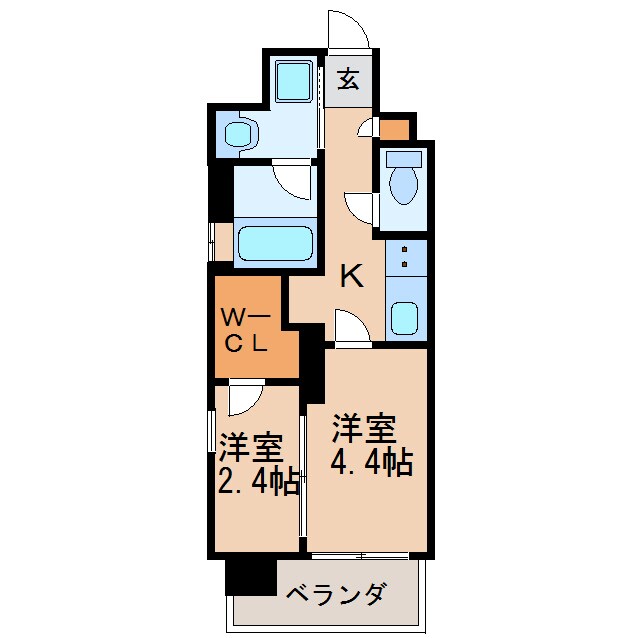 矢場町駅 徒歩11分 5階の物件間取画像