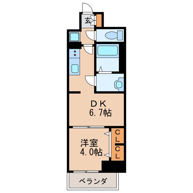 プレサンスTHE高岳の物件間取画像