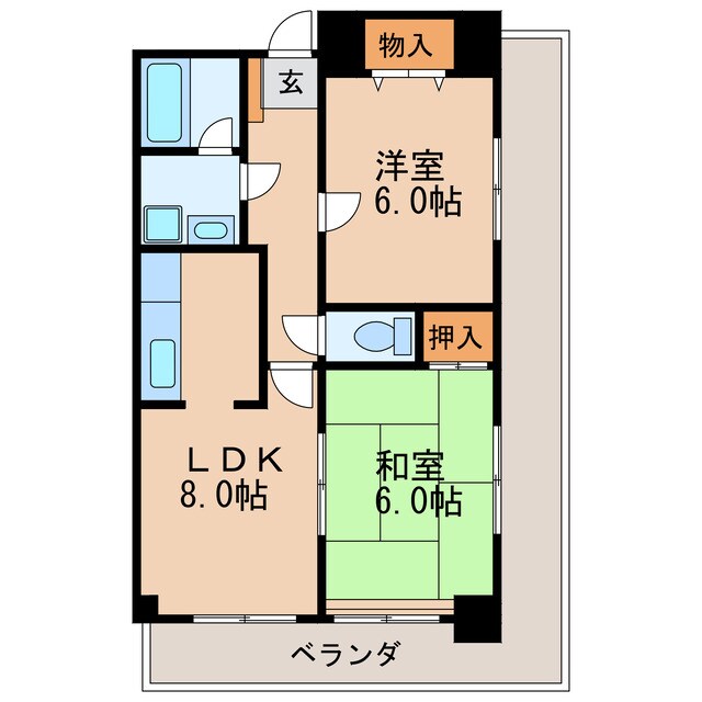 マイルストーン泉の物件間取画像