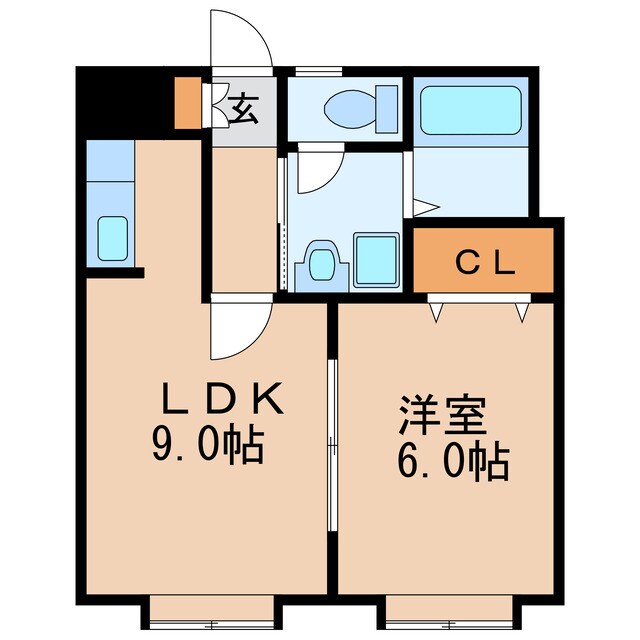 高岳駅 徒歩9分 5階の物件間取画像