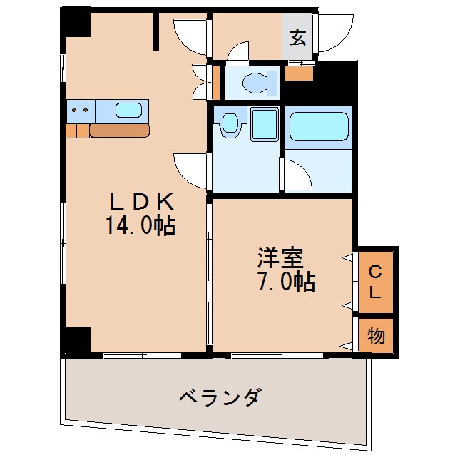 ラディアント ヤバの物件間取画像