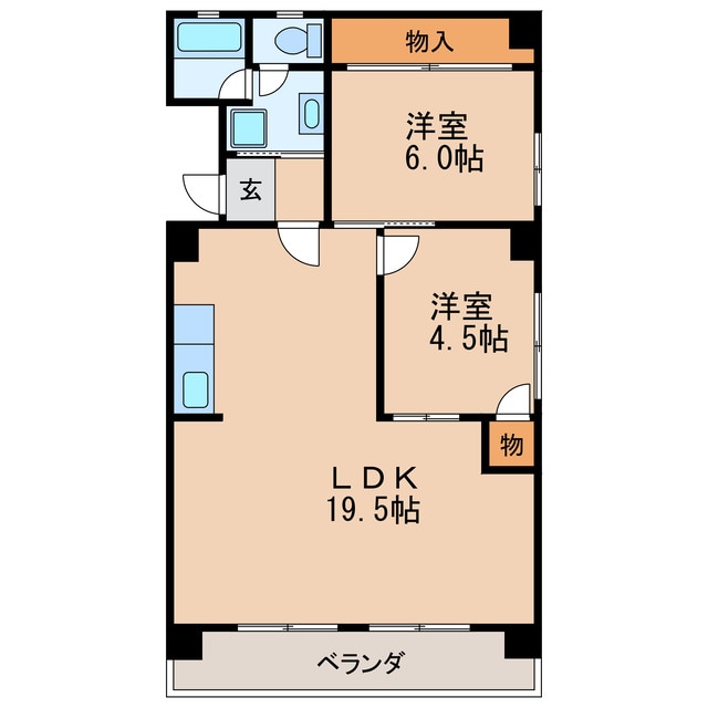 ハイツ東桜の物件間取画像