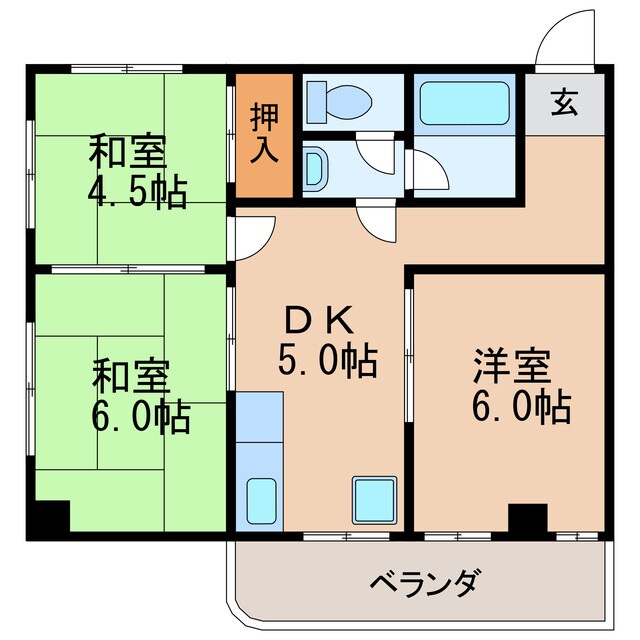 大鐘ビルの物件間取画像