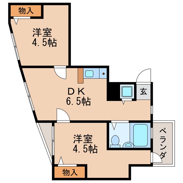 ラフィネ新栄の物件間取画像