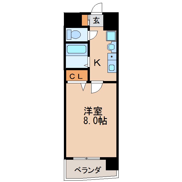 ヒルズ新栄の物件間取画像