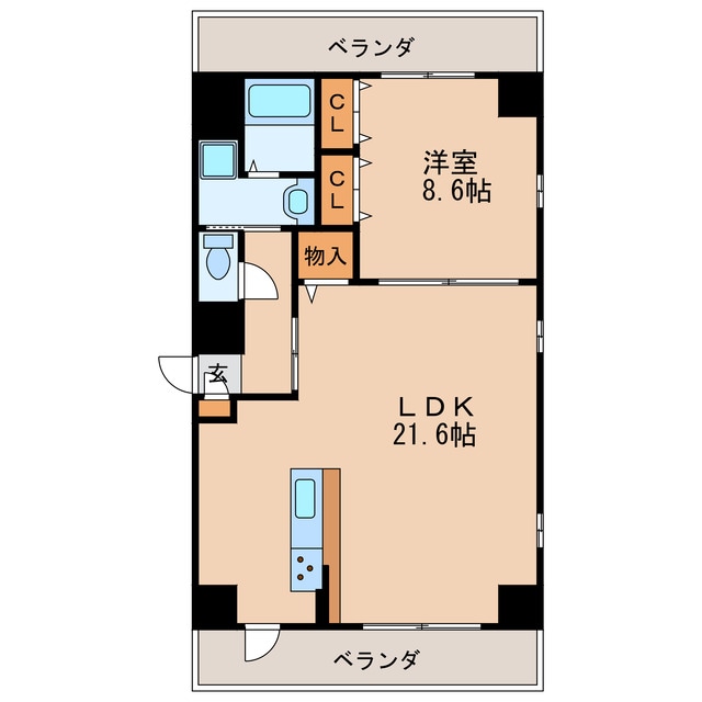 サンエスケーイワタ丸の内の物件間取画像