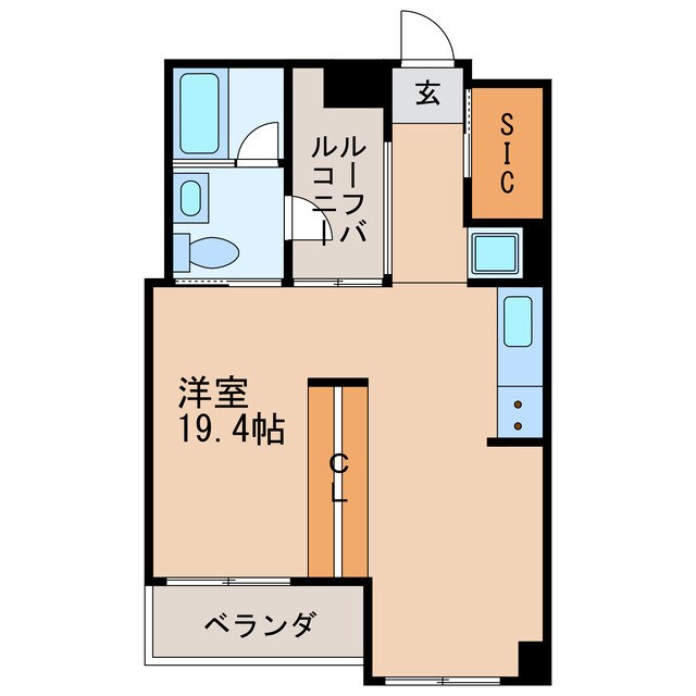 白川公園パークマンションの物件間取画像