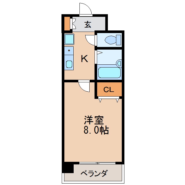 ハイツ丸の内の物件間取画像