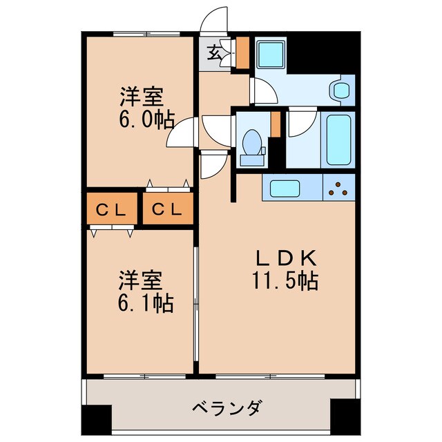 レジェンド Kの物件間取画像