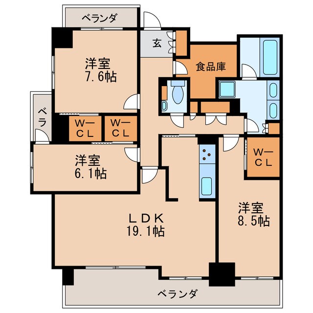 グランマスト白壁の物件間取画像