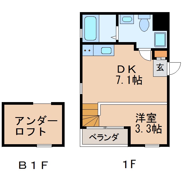 ピアチェーレ新栄の物件間取画像