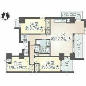 イーグルヘッド撞木の物件間取画像