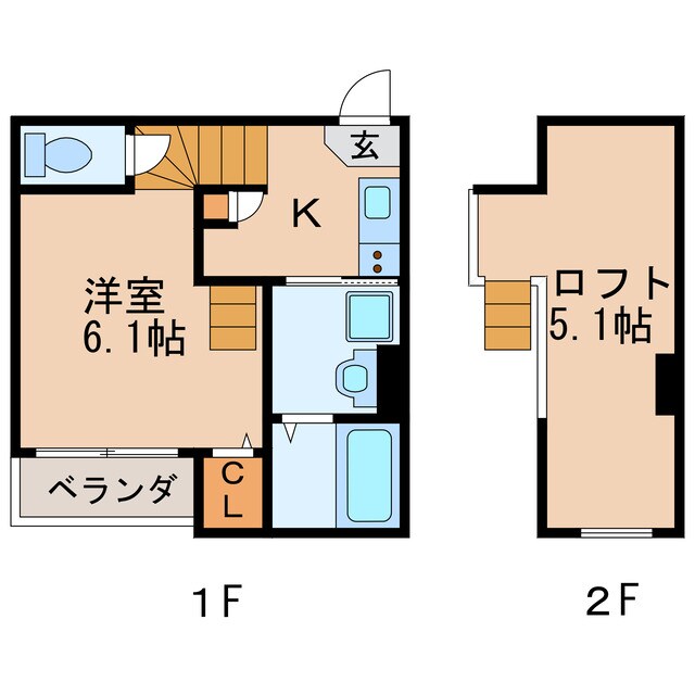 グルージャ黒門の物件間取画像