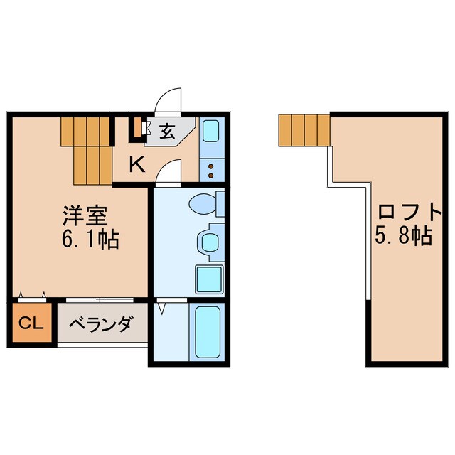 鶴舞駅 徒歩10分 2階の物件間取画像