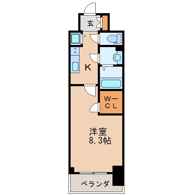 プレサンス栄ライズの物件間取画像