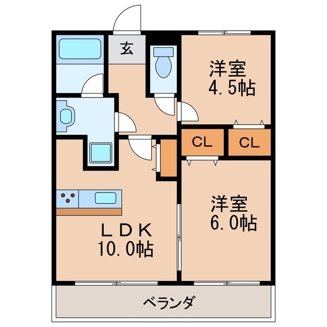 プログレスアサダの物件間取画像