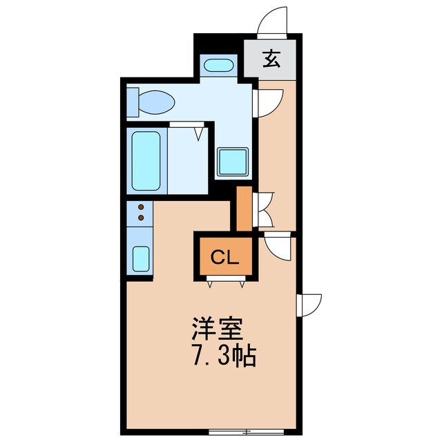 車道駅 徒歩1分 2階の物件間取画像