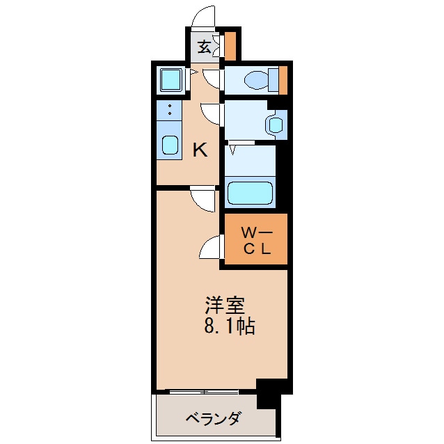 プレサンスジェネ丸の内の物件間取画像