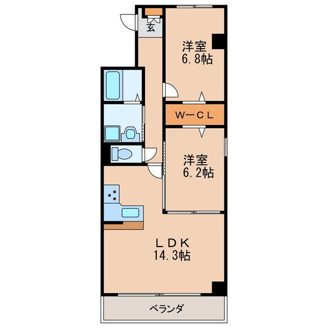 ラヴィータ泉の物件間取画像