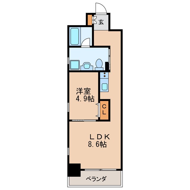 丸の内駅 徒歩3分 10階の物件間取画像