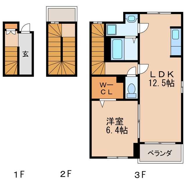 森下駅 徒歩9分 3階の物件間取画像