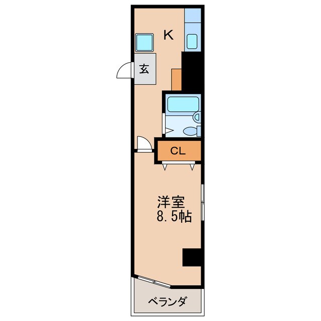 チサトハイツの物件間取画像