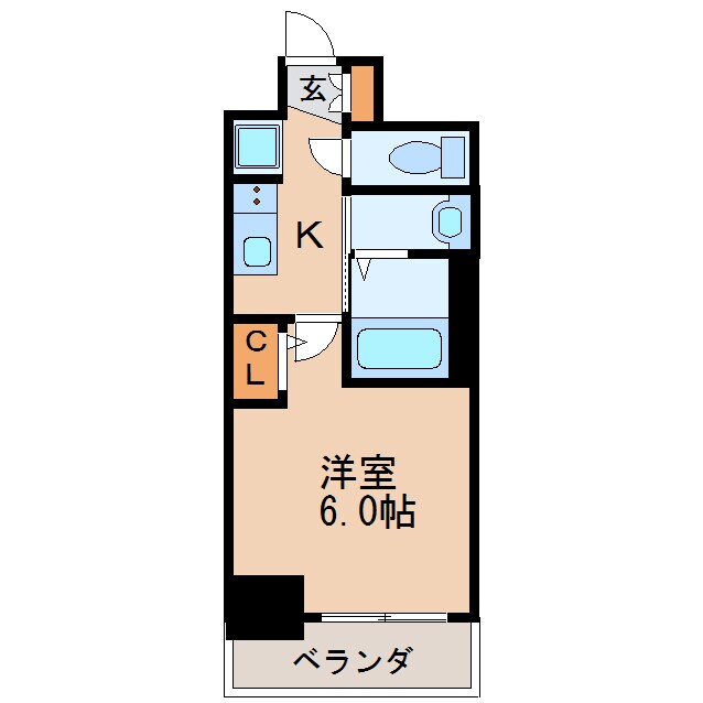 エステムコート名古屋新栄アクシスの物件間取画像