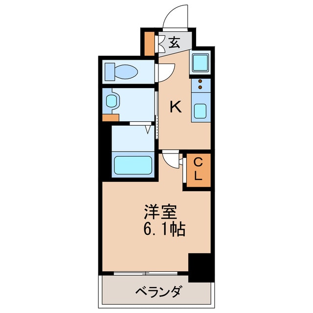 エステムコート名古屋新栄Ⅲグローリィの物件間取画像