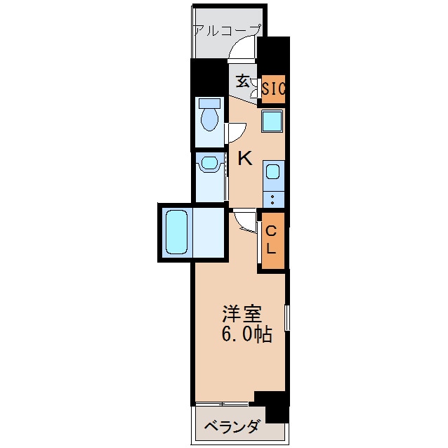 エステムコート名古屋泉プラチナムゲートの物件間取画像