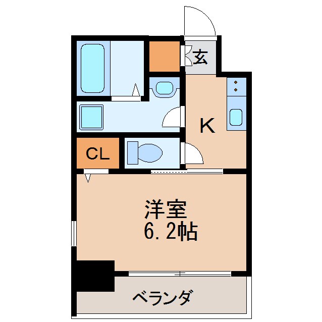 エステムコート名古屋泉プラチナムゲートの物件間取画像