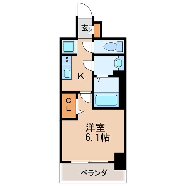 プレサンスSAKAEフロントの物件間取画像