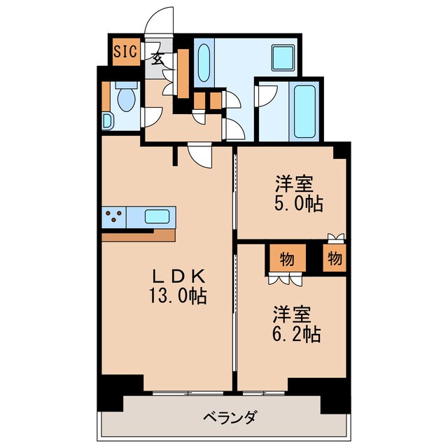 プラウドタワー名古屋丸の内の物件間取画像