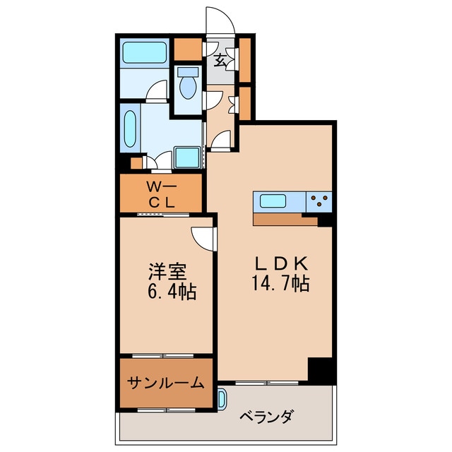 プラセシオン名古屋伏見の物件間取画像