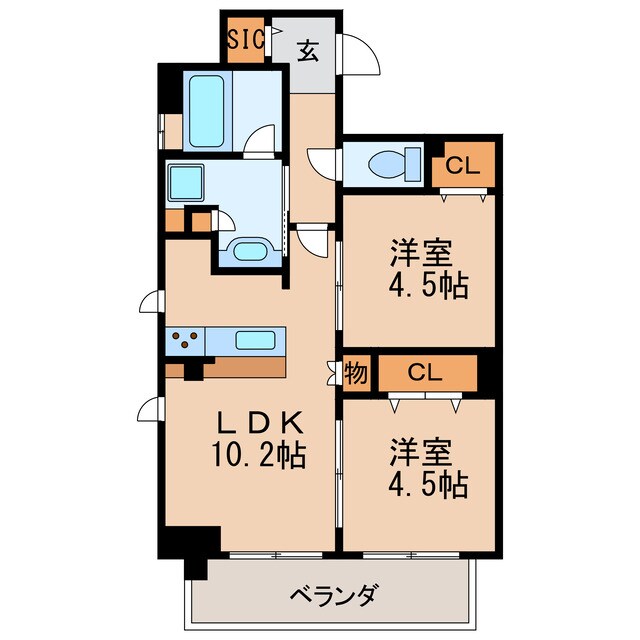 プレサンスロジェ名古屋久屋大通公園の物件間取画像