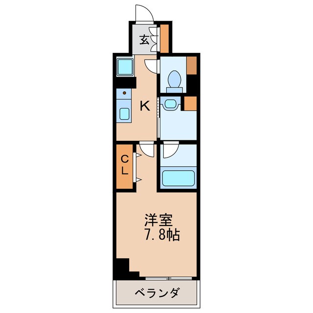 パークアクシス新栄の物件間取画像