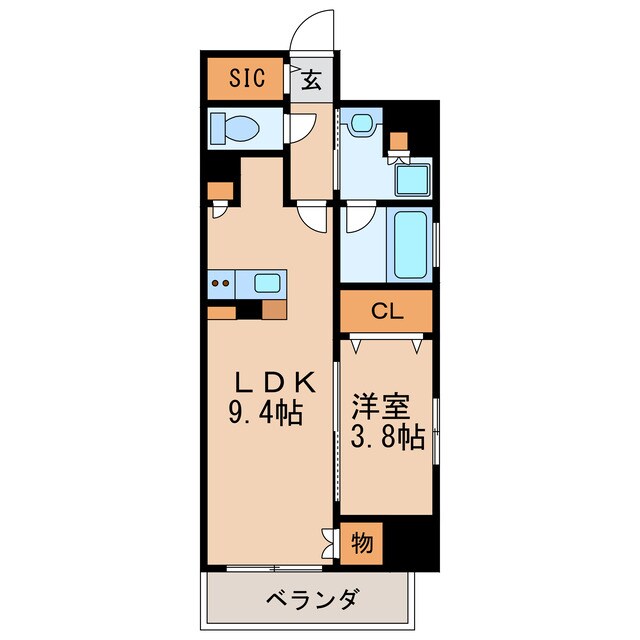 久屋大通駅 徒歩7分 5階の物件間取画像