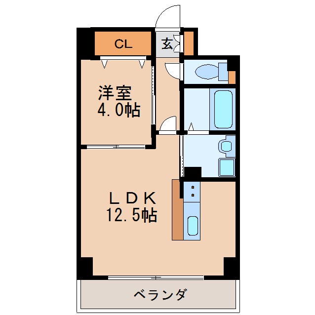 GRANDUKE代官町reversoの物件間取画像