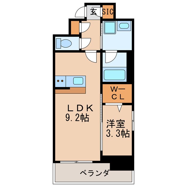 プレサンスロジェ車道駅前NORTHの物件間取画像