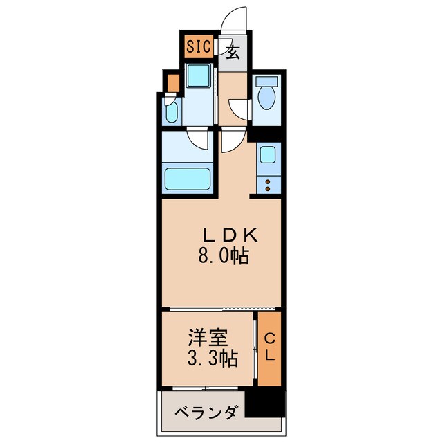 プレサンス レイズ 泉 高岳駅前の物件間取画像