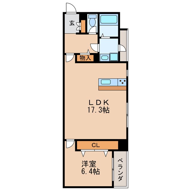 丸の内駅 徒歩9分 4階の物件間取画像