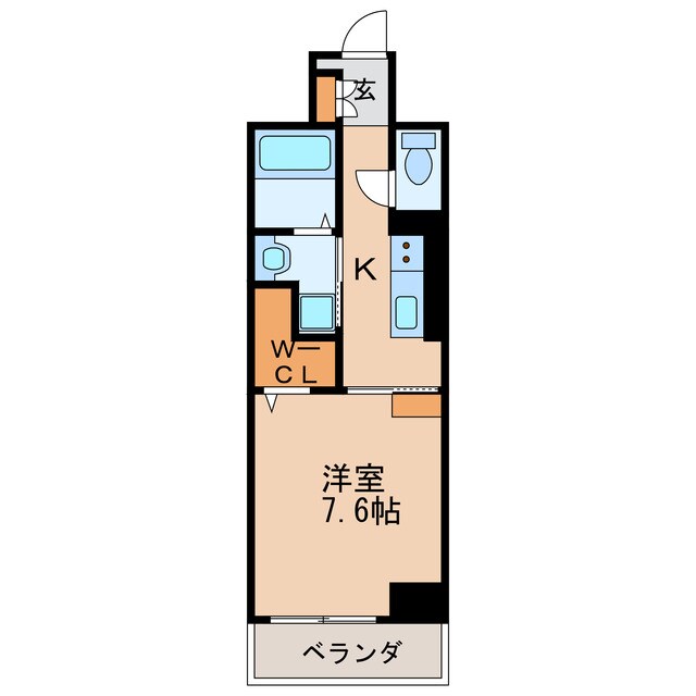 ホワイトメゾン新栄の物件間取画像