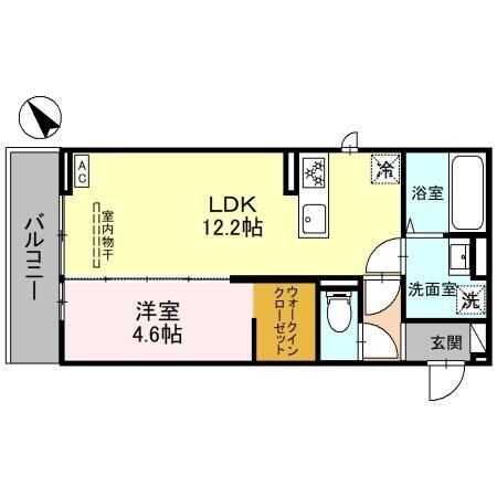 Mon Amour知原の物件間取画像