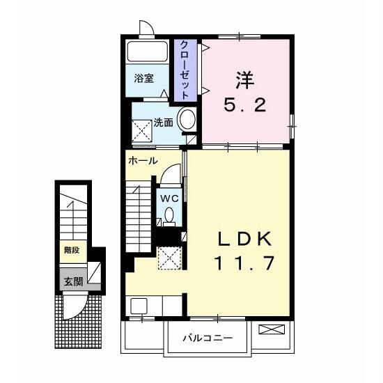 アルーシャIの物件間取画像