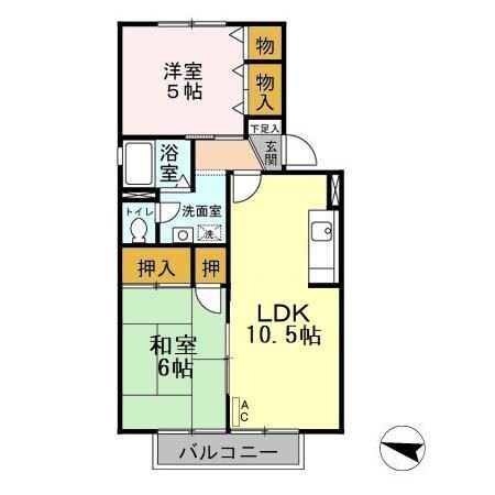 ドリームシティAの物件間取画像
