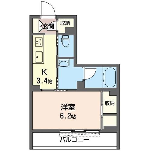 八幡宿駅 徒歩12分 3階の物件間取画像