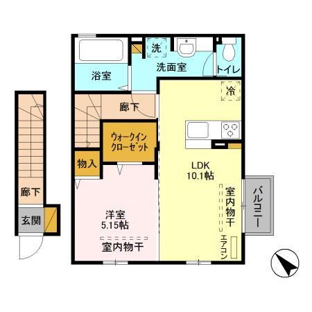 姉ケ崎駅 徒歩10分 2階の物件間取画像