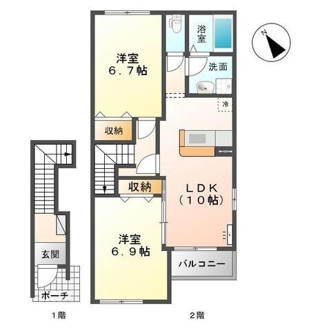 サンコスモスの物件間取画像